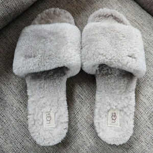 UGG Cozette Slide Slipper Light Grey Women's Size 8